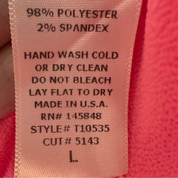 Everly Hot Pink Sleeveless Tiered Layered Chiffon Blouse Size Large Dress Top - Picture 6 of 6